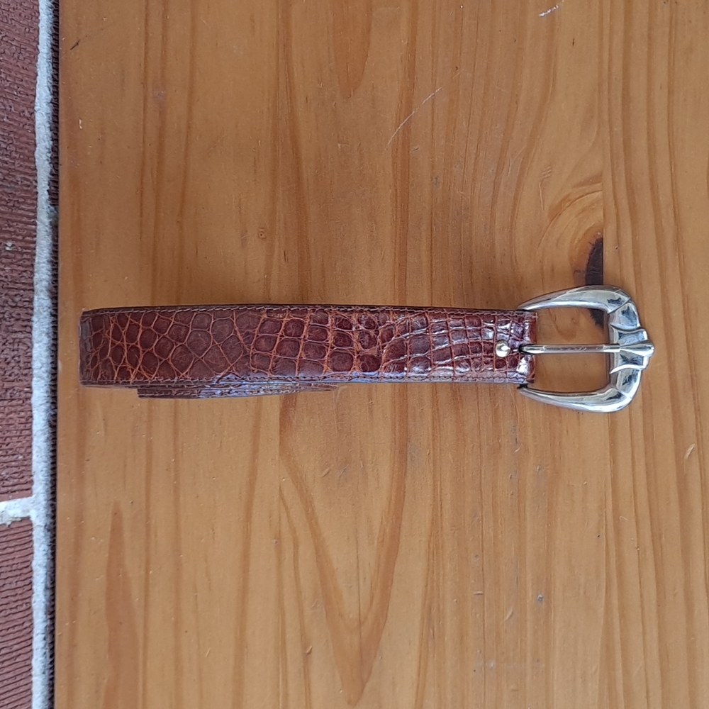 Crocodile mens belt size 36 waist